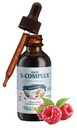 Maxi Zdravie Deti Malinová Tekutý vitamín B komplex - Vitamínové doplnky s vitamínom B12 - Sublingválny B vitamínový komplex kvapky pre deti s B1 B2 B3 B5 B6 Kyselina biotínová - 2 fl. Ounces