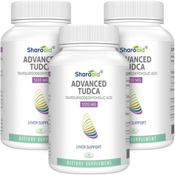 TUDCA Pečeň podpora Doplnky 1200 mg-tretia strana testovaná-vysoká sila Formula-Bile soli pre Pečeň Detox Cleanse-180 Vegan Kapsule pre Pečeň,Kidney,Gallbladder Health