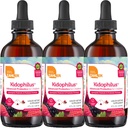 Zahler - Kidophilus Liquid Drops Probiotiká pre deti (4 Fl Oz) Certified Košer, pre zdravé trávenie a imunitnú podporu - Fruit Punch Ochutené detské probiotické kvapky doplnok (3 balenie)