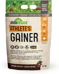 Iron Vegan Athlete Gainer - prírodná čokoláda 4,5 kg
