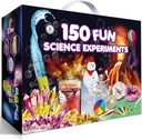 UNGLINGA 150 Experimenty Science Kits for Kids Boys Girls, S.T.E.M Kit Hračky Darčeky Myšlienky Narodeninové Vianoce, Chémia Break Geodes, Sopka, Fyzika Vzdelávacie aktivity Projekt