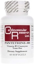 Cardiovascular Research Pantethine-300 Vitamin B5, White, 60 Count