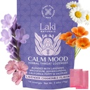 Laki Naturals Lavender harmančeka Pokoj Mood Funkčné bylinné Lozenges (14ct) Hrdlo a upokojujúce tvrdé sviečky s horčíkom, Ashwagandha, California Poppy & Valerian. Vegán, bez cukru, bez lepku
