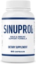 Mizzle SinuProl Nasal & Immune Suplement with Quercetin with Bromelain, Ideal Option for People Who Rely on Natural Sinus Decongestant, Sinus Rinse or Natural Antihistaminika, 60 Kapsule