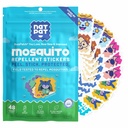NATPAT Buzz Patch Mosquito Patch Nálepky pre deti - Rastlinné zložky, non-Toxic - Original All Natural Citronella Essential Oil Insect Patch, DEET Free, pre batoľatá, Deti (60 balenie)