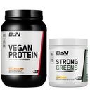 BARE VÝKONNOSTNÁ VÝŽIVA BPN Vegánová ovsená kaša Cookie Protein + Silná zelená citrónová rúra