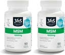 365 by Whole Foods Market, MSM 1000Mg, 90 tabliet (Pack of 2)