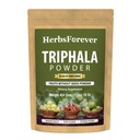 Bylinné navždy Triphala Churna Powder Tradičná ayurvedická formulácia podporuje detoxikáciu a omladenie Non GMO, Vegan 454 GMS