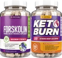Advanced Keto & Fitness Bundle - Premium Forskolin Extract Plus Keto s 11 prírodnými bylinami pre Max Slim Look, Ultra Strength Pills, Immune Support, Lost Fast