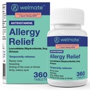 WELMATE - Levocetirizín Dihydrochloride 5 mg (360 ct) - Nedýchavá Alergická medicína - 24 hodín - Antihistaminikum - Generic Allergy Pills - Over-The-Counter lieky