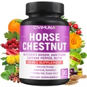 Konský gaštan Kapsule s Horse Chestnut, Butcher's Broot, Cayenne Pepper a ďalšie - 90 Kapsule od 3 mesiacov