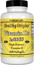 Zdravý pôvod vitamín D3, 2400iu, 360 Sgel