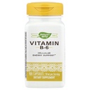 Nature's Way Vitamín B-6 Supplement, Cellular Energy Support*, 50 mg per Serving, 100 kapsúl