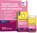Renew Life Ultimate Flora Women's Care Probiotic, 25 miliárd CFU, 90 kapsúl (Backage May Vary)