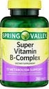 Konvergencia Jar Valley Super vitamín B-komplexné tablety Diétne doplnky, 250 grófMetabolizmus Podpora* Dietary Supplement