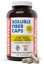 Yerba Prima Rozpustné Fiber Formula Kapsule, 180 Gróf - Premium Dietary Fiber Supplement, Natural, Concentrated Soluble Fiber, Gluten Free, Non-GMO, Made in USA