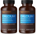 Amazon Elements Calcium Plus vitamín D2, 65 tabliet (2 mesiace dodávky) (Backaging May Vary) (Back of 2)