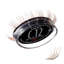 Lashify Curl 12mm Gossamer predĺženie rias znovu naplniť, farba zázvoru, DIY False Lashes pre prirodzený vzhľad