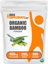 BulkSupplementments.com Organický bambusový prášok - Silica Supplements, Bambusové doplnky - bezlepkové, 500 mg na servírovanie, 250g (8.8 oz) (Pack of 1)