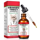 Urinary Tract pre mačky, Natural Cat Urinary Tract Infekcie Kvapky Liečba podporuje močový mechúr, Obličkový kameň, Cat UTI, Cranberry obličkový močový mechúr Suplement, Chicken Flavor - 60ml / 2.02oz