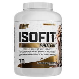Nutrex Research IsoFit Srvátkový prášok Instantizovaný 100% Srvátkový proteín Izolát (70 Slúži, Čokoláda Shake)
