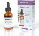 NASALFRESH MD - Eucalyptus Essential Oil - Nasálne zavlažovanie - Relief kongescie - Nosné umývanie Doplnkové - High Grade Essential Oil - Čistí a hydratuje nosové pasáže - 1oz
