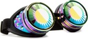 GloFX polychrome Wormhole Kaleidoscope Goggles - Festival Rave Kostým Cosplay Prism EDM 3D Zváranie Gothic Goggles