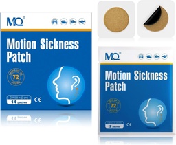 MQ 84ct Motion Disease Patches Non Drowsy, Morské choroby Patches for Cruise Travel Essentials, Waterproof Patch Beind Ear for Car Airplane Altitude Disease, Long Last 72H