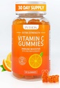Python Vitamín C + Echinacea Supplement for Imunity and Lung Health, Supports Collagen Production, Skin Hydration, Imunity and Health, 60 Vegan Gummy Chews for Adults & Kids - 1 mesiac dodávky