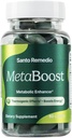 Santo Remedio MetaBoost, Dietary Supplement, Metabolic Enhancer, Poskytuje Thermogenický účinok, zvyšuje kalórií pálenie, Zelený čaj (Thermogénny), Chróm a vápnik, 60 tabliet, Vegetarián