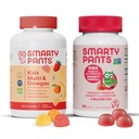 SmartyPants Kids Multivitamínové Gummy a probiotické Imunity Bundle: Omega 3 Rybí olej (EPA/DHA), Vitamín D3, C, vitamín B12, B6, Digestive & Immune Suplement (30-dňová ponuka)