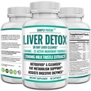 Pečeň Cleanse Detox & Repair Supplement, Artičoky extrakt Pečeň Zdravie Formula w 22 Byliny na podporu pečene, Pečeň Detox Cleanse Pills - Mlieko Púpava púpava Turmerica zázvor zázvorový zinok, 60 Kapsule