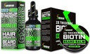 Brada rast Kit w/ 2X zhrubnutie Biotin Brada Balm & fúzy Wax + 6X Liquid Biotin s kolagén Peptidy pre rast vlasov tváre - Formulované v Amerike