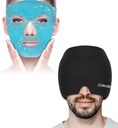 ZNÖCUETÖD Bundle of Gel Beads Ice Face Maska pre bolesti hlavy, Puffy Eyes, Redness and Migréna Bolesť hlavy Relief Cap klobúk, Hlava ľad Pack Zabaliť chladiaci gél Ice Beanie Cold Cap