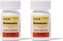 MAJOR Driminate - Dimenhydrinate 50mg Motion Disease Tablets - Anti- Nauzea Medicine - 100 tabliet (2 balenia)