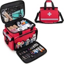 CURMIO prvej pomoci Kits tašky prázdne, núdzové dodávky taška lekárske tašky pre domáce zdravotnej starostlivosti a trauma kits, červená (len Empty Bag)