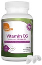Zahler - Advanced Vitamin D3 2000 IU Softgels (120 gróf) Košer Vegetarián Priateľsky Vitamín D na imunitnú podporu, kosti, zuby a svalovú hmotu - Denné D3 Vitamínové doplnky pre dospelých - Ľahké prehltnutie V