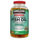Kirkland Signature Kirkland Signature Wild Aljašský rybí olej 1400 mg Dietary Supplement (Netcount 230 Soft Gels), 230Count ()