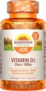 Sundown Vitamín D3, 400 Softgels