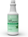 Slnko Slnko Tekutý Chlorofyl Extra sila - Podpora imunity, Detoxikácia a čistenie, Chlorofyl Tekuté kvapky s Spearmint olej, Prírodná energia Boost, Interný dezodorant - 16 Fl Oz