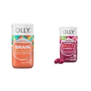 OLLY Ultra sila Mozog softgels, Nootropný, podporuje zdravý mozog funkcie, pamäť, Focus & Ultra ženy multi softgels, celkové zdravie a imunitnú podporu, Omega-3s, železo, vitamíny A, D