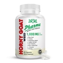 PHARMS Hornygoatweed od Muži a ženy (1 000 mg) - Energy & Stamina Kapsule s Maca Root, Tribulus, Tongkat Ali, Saw Palmetto & Ginseng - Ženská a mužská výkonnosť Zvýšenie doplnok - 60 Kapsule