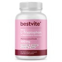 BESTVITE L-Tryptofán 500 mg s B3 & B6 (120 Vegetariánske kapsuly)