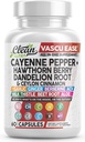 Čistá Nutra Cayenne korenie Kapsule Doplnky s Hawthorn Berry, Púpava koreň, Ceylon škorica, cesnak, zázvor, Berberine, jablkový Cider Ocot, mlieko bodka, Beet Root, Aloe Vera Pills & Viac