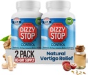 Vertigo Relief Product & Non-Drowsy Motion Disease Tablets: Nauzea a závraty, Ginger & Grape Seed Formula, Vnútorný rovnováha ucha, auto, Cruise & Travel Essential, Podpora žalúdka (80 gróf 