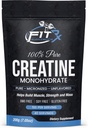FITRxSupplements.com Pure Creatin Monohydrate Powder - Zero Added Ingredients - Žiadne kalórií, 5g na porciu, Unflaved 40 Servings, 200g, Quick Rozpustiť