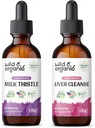 Wild & Organic Milk Thistle Tincture 2 fl oz & Pečeň Cleanse Tincture 2 fl oz