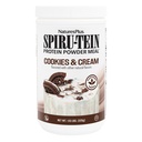 NaturesPlus SPIRU-TEIN Shake - Cookies & Cream - 1,15 lbs, Spirulina Protein Powder - Plant Based Meal Replacement, Vitamíny a minerály pre energiu - Vegetarián - 15 Servisov