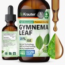 BIO KRAUTER Gymnema Sylvestre Extract Drops - Alkohol a cukor bez - Vegan Gymnema Leaf Extract 2 Fl.Oz.
