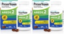 PreserVision AREDS 2 Očné vitamíny a minerály doplnok, Obsahuje luteín, vitamín C, Zeaxantín, Zinok a vitamín E, 120 Softgels (Backaging May Vary) (Back of 2)